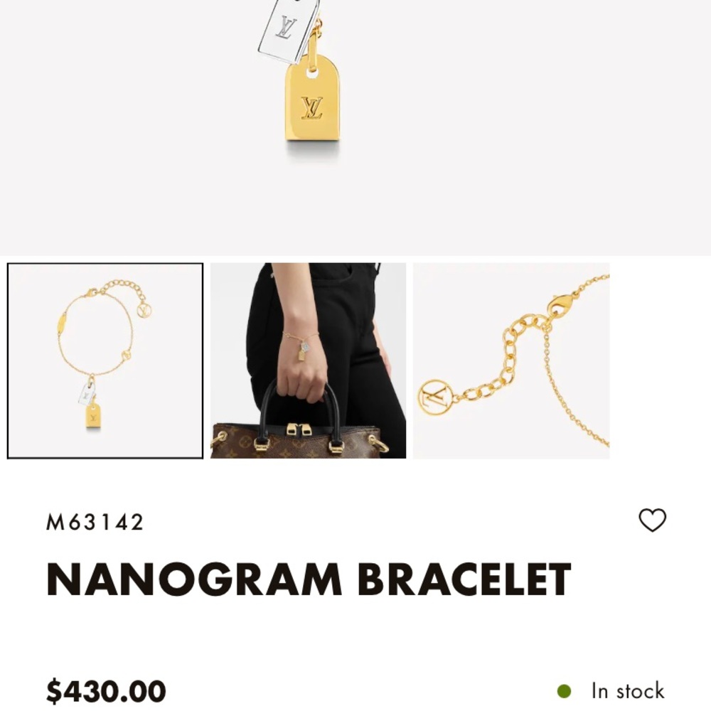 Louis Vuitton Nanogram bracelet